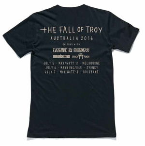 The Fall of Troy Limited Edition Australian 'OK' tour shirt